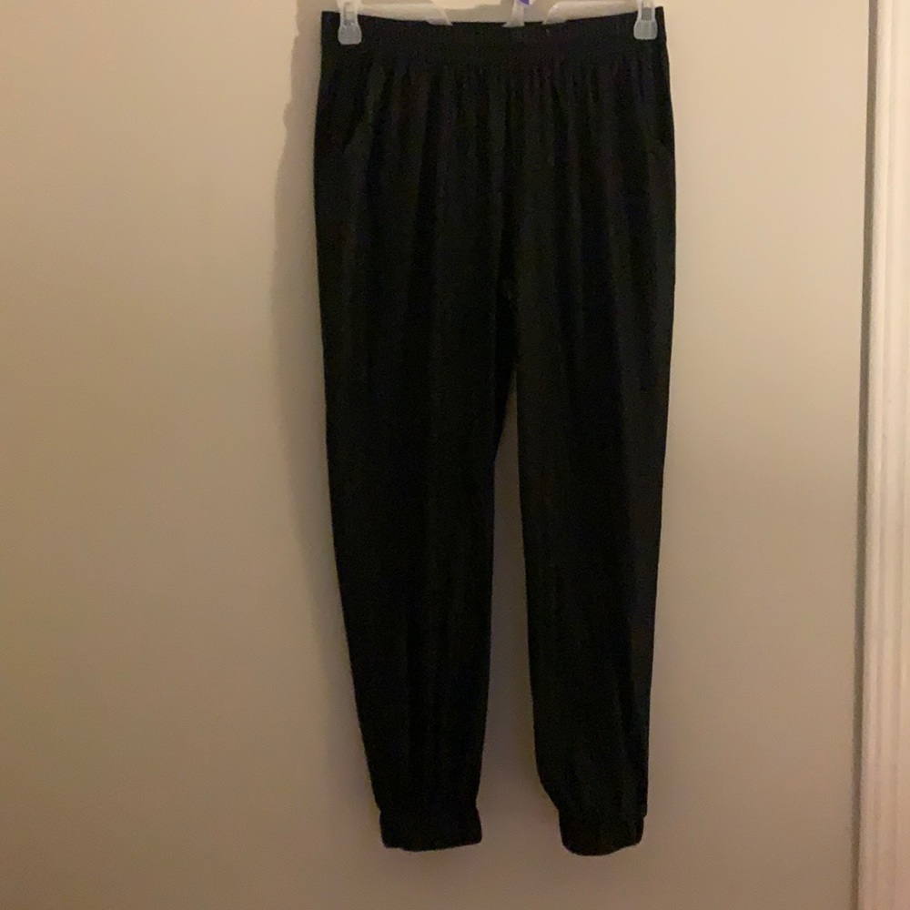 Black leather pants